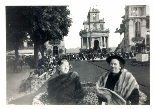 My mother and her mother, my grandmother in Paris.