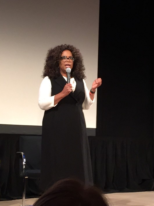 Oprah announcing the film.