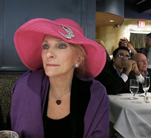 Judy Collins in the audience. Judy performs at the Cafe Carlyle several times a year.