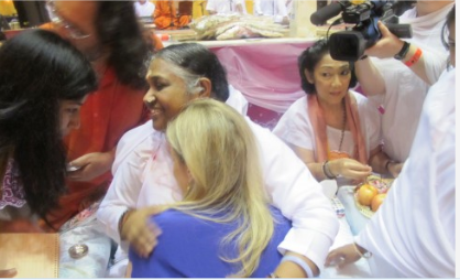 HUGGED BY AMMA THE HUGGING SAINT