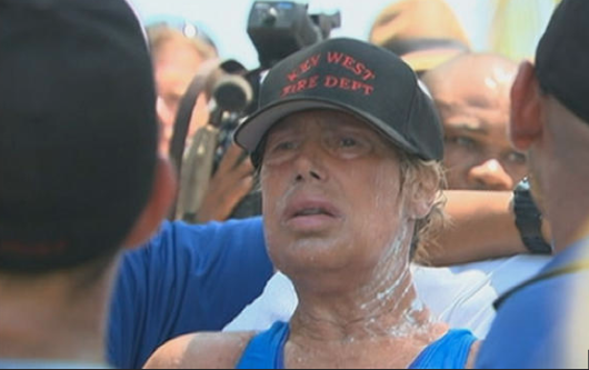 Diana Nyad after completing her swim.