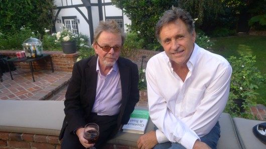 Paul at book party with actor Robert Hayes.
