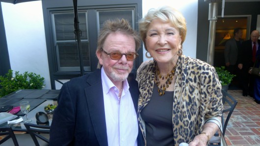 Paul with Ginny Mancini, her late husband Henry left behind a legacy of brilliant songs.