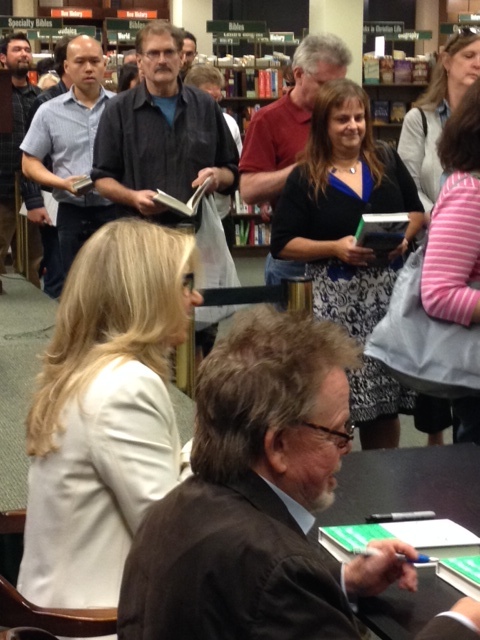 Feels so good when people line up to get their books signed.