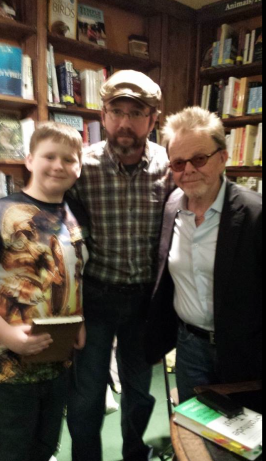 This is Michael Varanado and his son. They drove ten hours round trip to come spend one hour at the bookstore. Thank you guys. You have no idea what an honor that is for us.