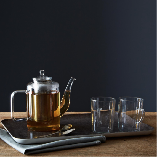 Tea is healing and soothing. Especially while you are listening to some Krishna Das. Tea pot from Food52.